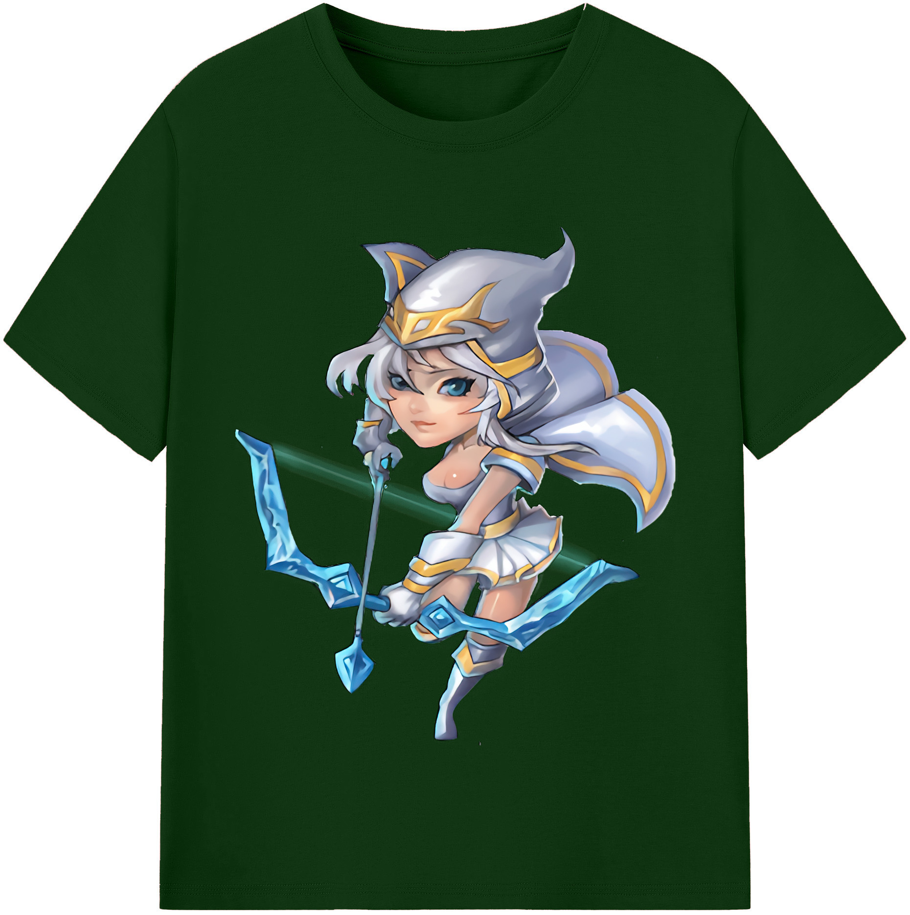 リーグ・オブ・レジェンド League of Legends LOL 綿100％半袖Tシャツ（フロントプリント）